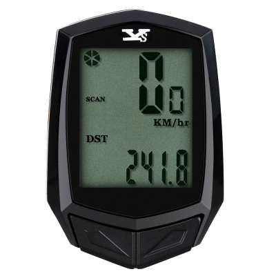 ys 858  bike computer with backlight speed odometer  CE wireless digital multi functions bicycle computer