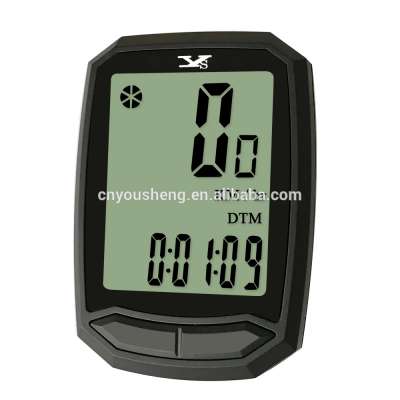 YS-602 wireless bicycle odometer bike computer with backlight and temperature